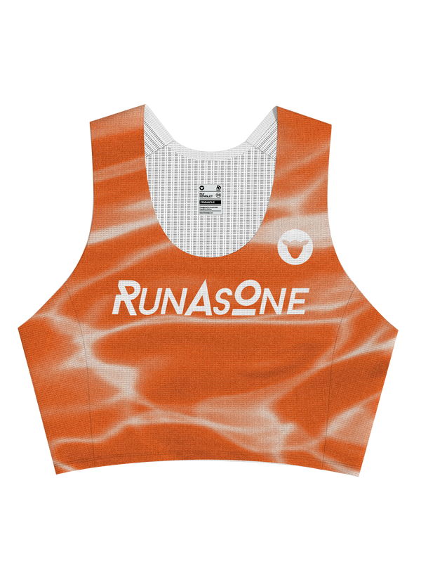 RunAsOne Black Sheep Flymesh Cropped Singlet, RAO Away - Women's