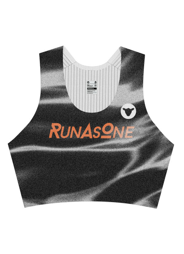 RunAsOne Black Sheep Flymesh Cropped Singlet, RAO Home - Women's