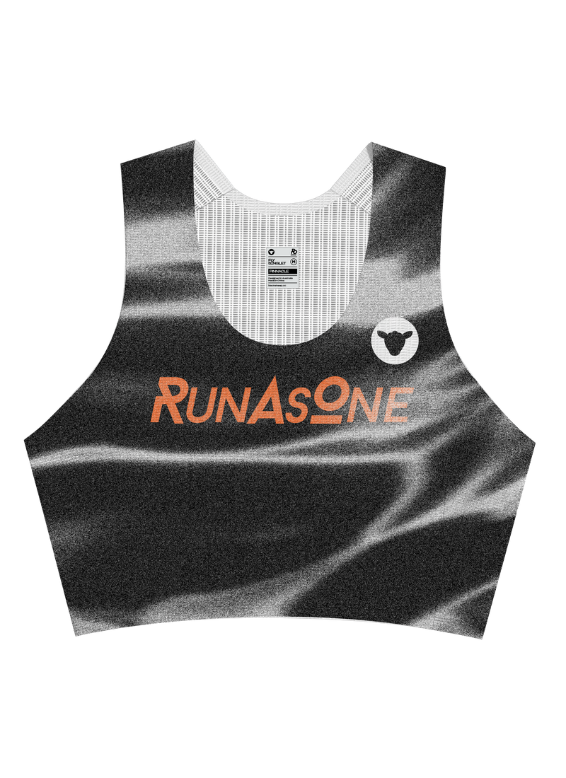 RunAsOne Black Sheep Flymesh Cropped Singlet, RAO Home - Women's