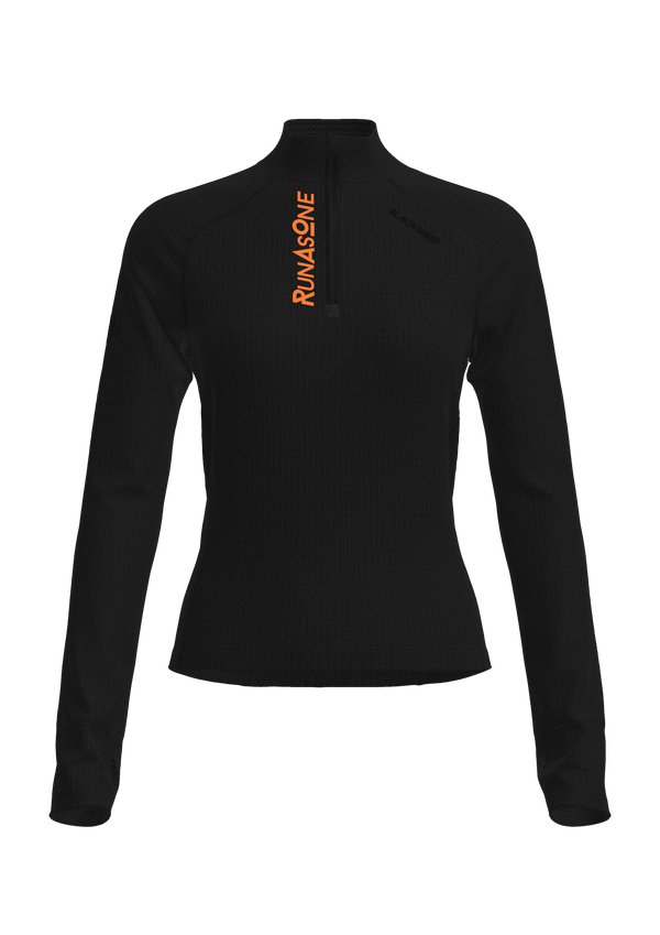 RunAsOne Black Sheep Gridfleece Thermal, RAO Black - Women's