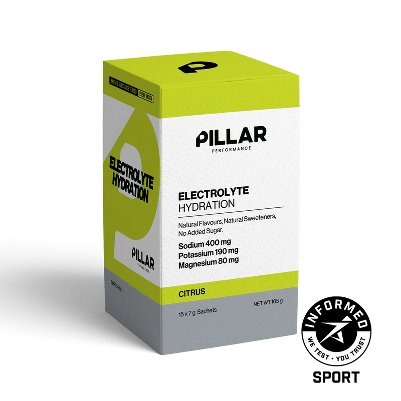 PILLAR Performance Electrolyte Hydration - Single Serve Sachets (Box of 15)